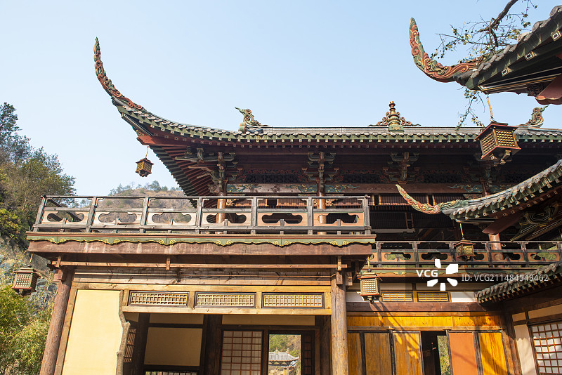 古建筑屋檐 屋脊 仿古建筑 视影视基地图片素材