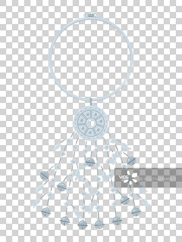 黎族女性饰品金属项圈图片素材