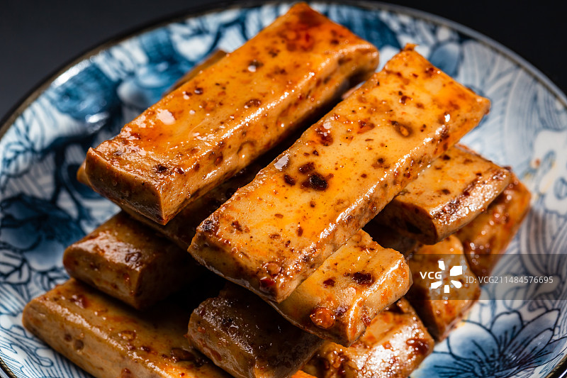 香辣五香豆腐条图片素材