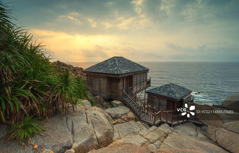 海南省陵水县分界洲岛日出图片素材