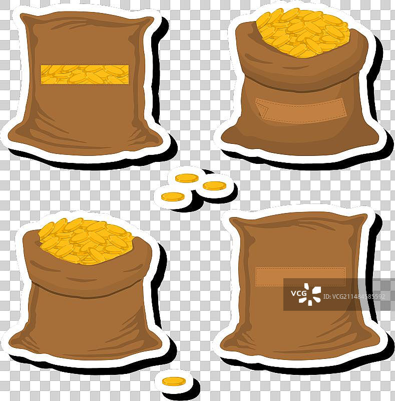 主题彩色大包套装图片素材