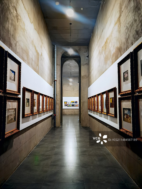 中国油画院风光系列之展厅光影景观（北京）图片素材