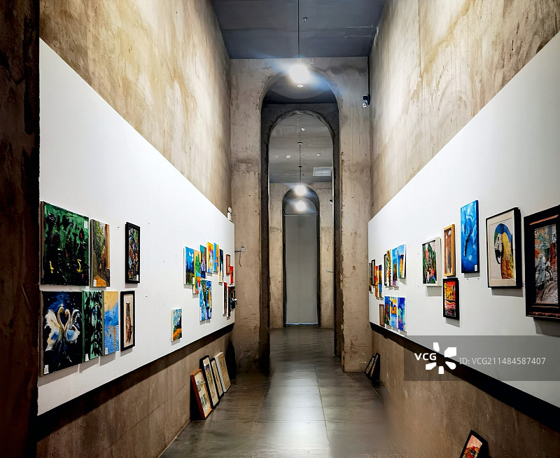 中国油画院风光系列之展厅光影景观（北京）图片素材