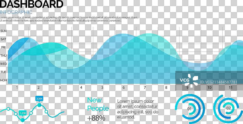 信息图仪表板设计图片素材