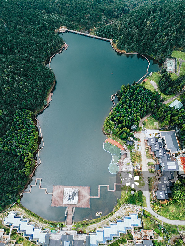 宜春明月山月亮湖图片素材
