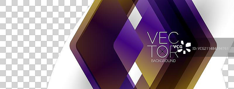 几何背景装饰与动态箭头图片素材