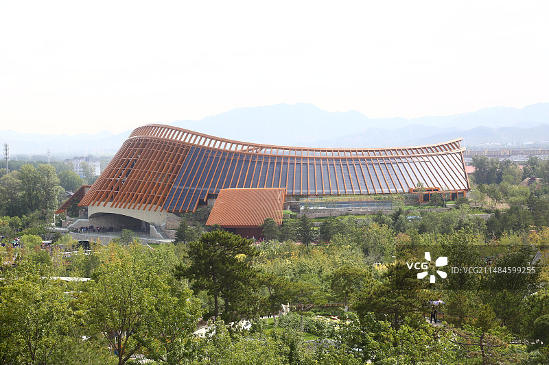 北京延庆世园公园中国馆建筑外观图片素材