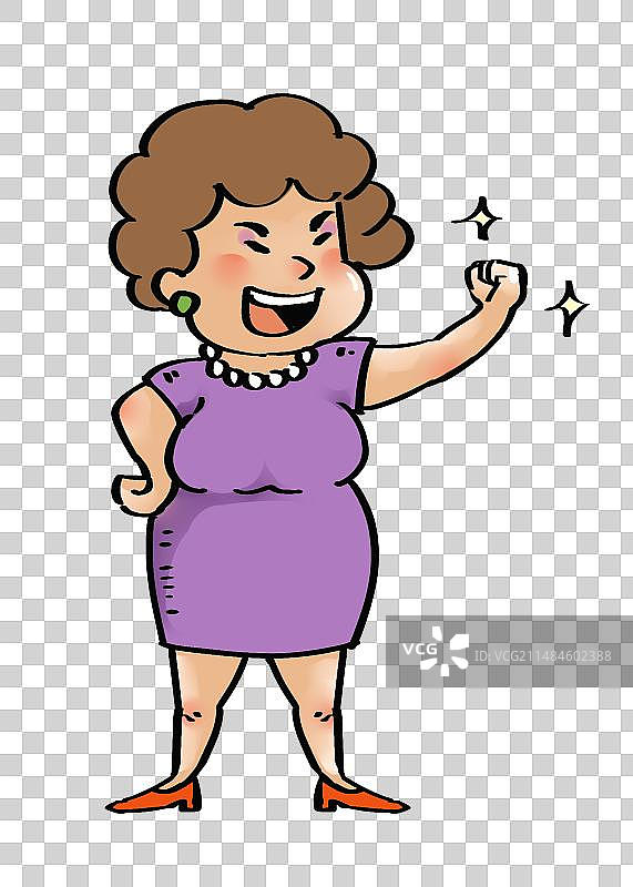 丰满的中年阿姨图片素材