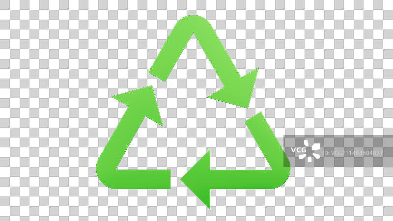 绿色回收图标图片素材