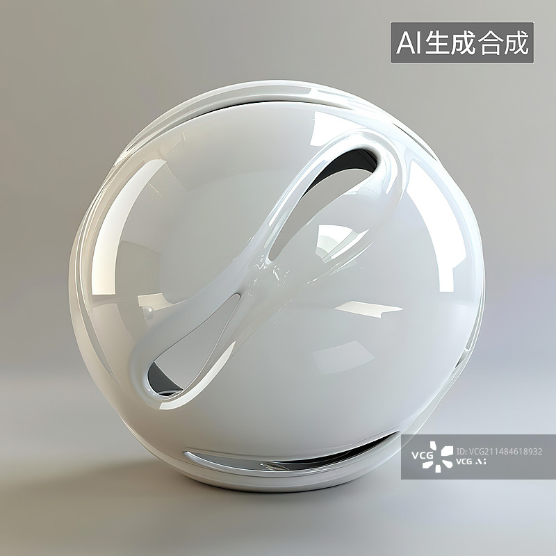 【AI数字艺术】灰色背景下的空碗特写图片素材