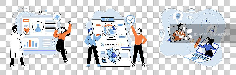 汽车财产人身医疗保险图片素材