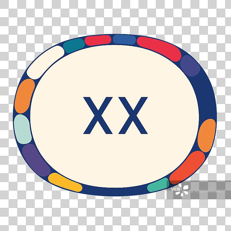 彩色教育播客首字母logo图片素材