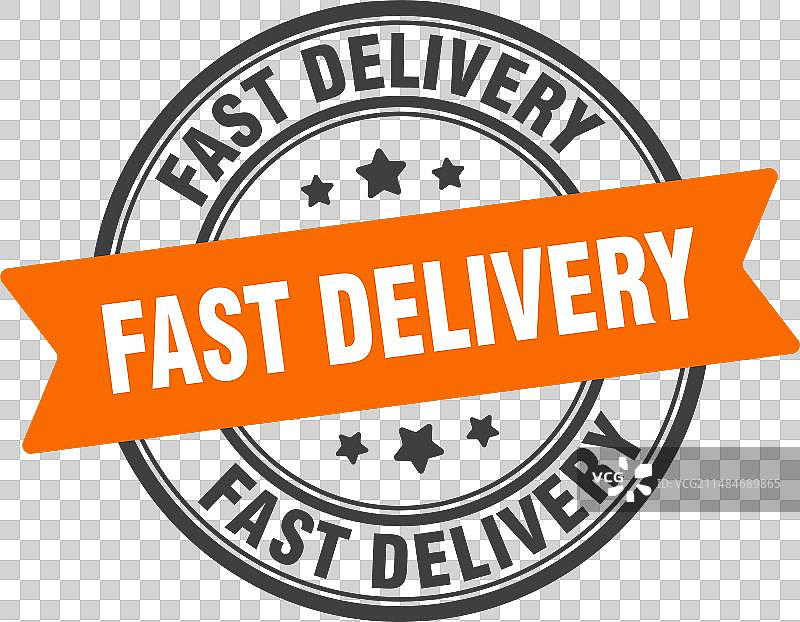 快速配送印章标签图片素材