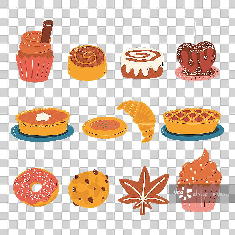 美味的秋季甜点图片素材