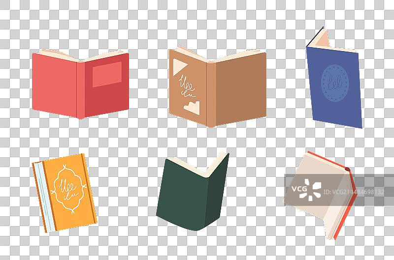 提供知识娱乐的书籍套装图片素材