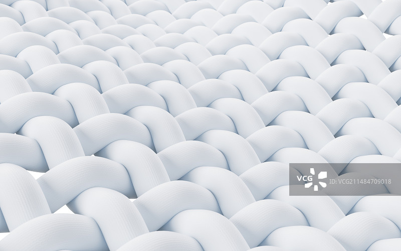 白色编织布料细节3D渲染图片素材