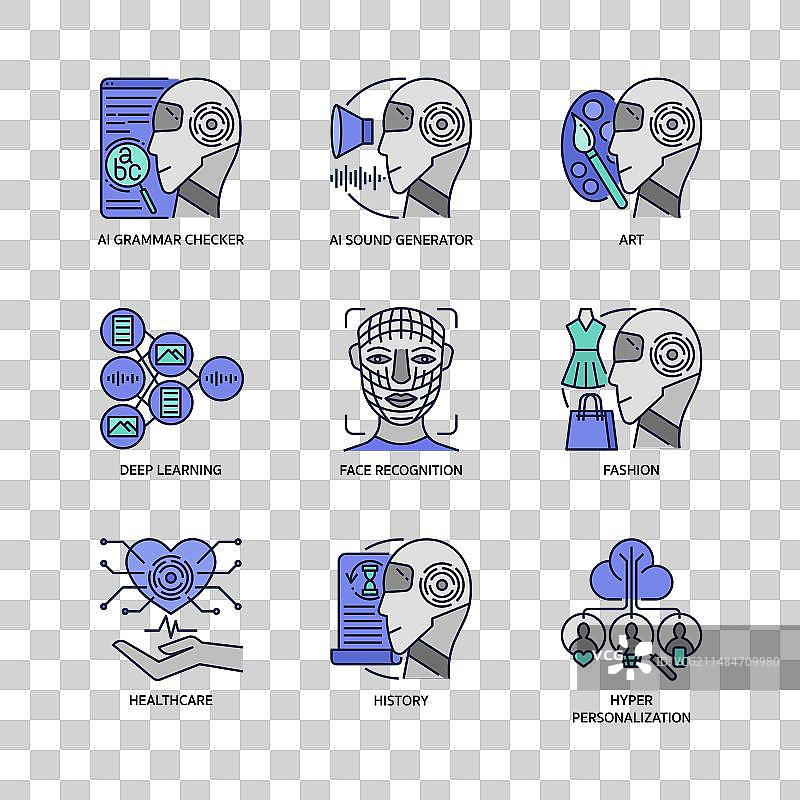 AI生成图标集图片素材