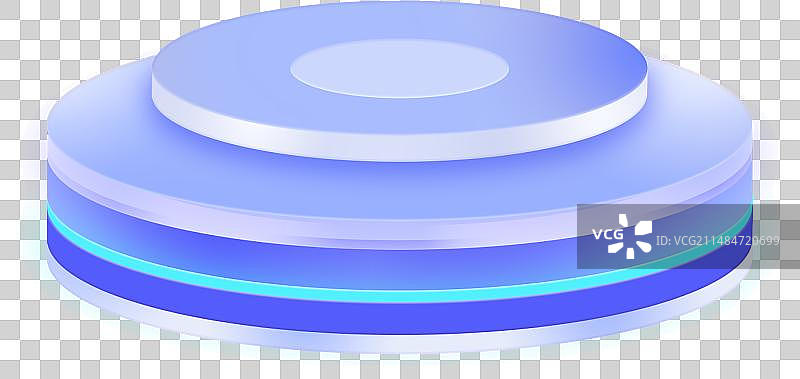 底座双层圆柱形紫色渐变科技感插画免抠素材图片素材