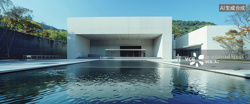 【AI数字艺术】现代城市建筑结构图片素材