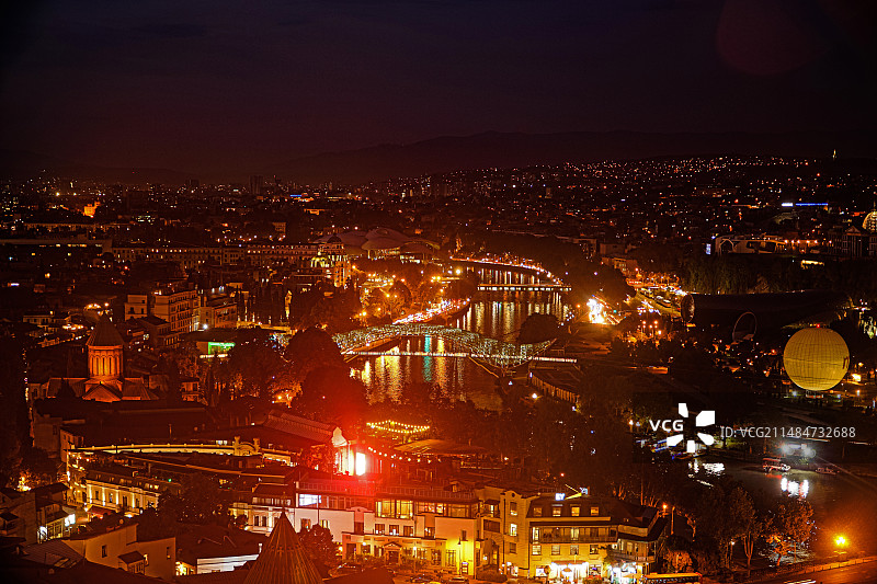 格鲁吉亚第比利斯的建筑风光图片素材