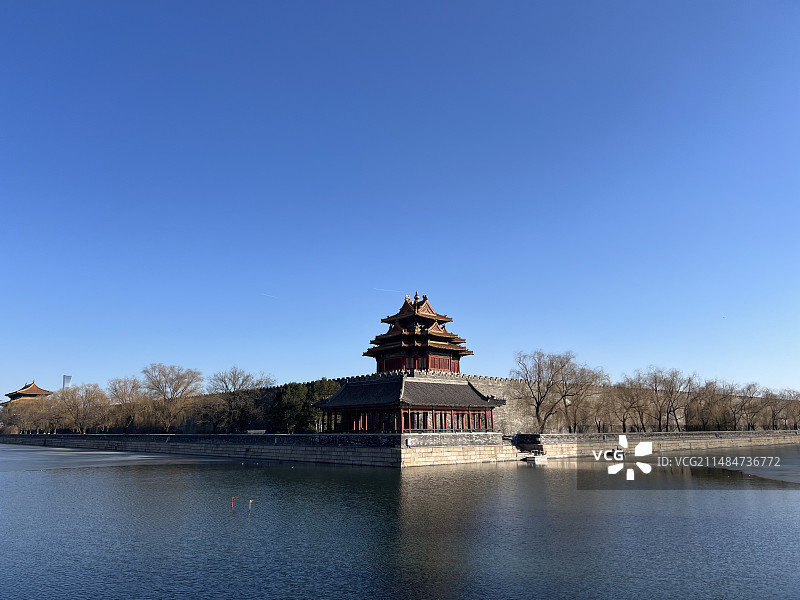 故宫角亭图片素材