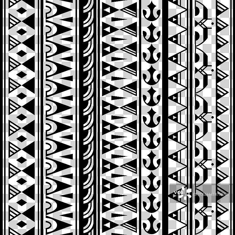 毛利波利尼西亚纹身手链边框图片素材