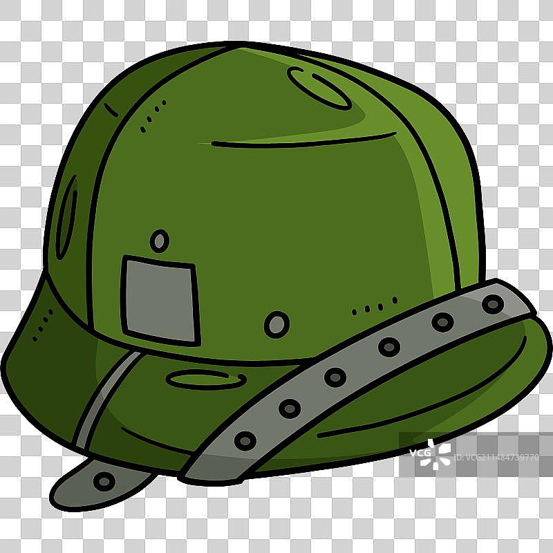 卡通彩色战斗头盔剪贴画图片素材