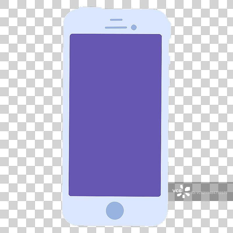 扁平电子垃圾破碎触摸屏智能手机图标图片素材