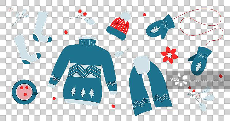 温暖舒适的衣服合集图片素材