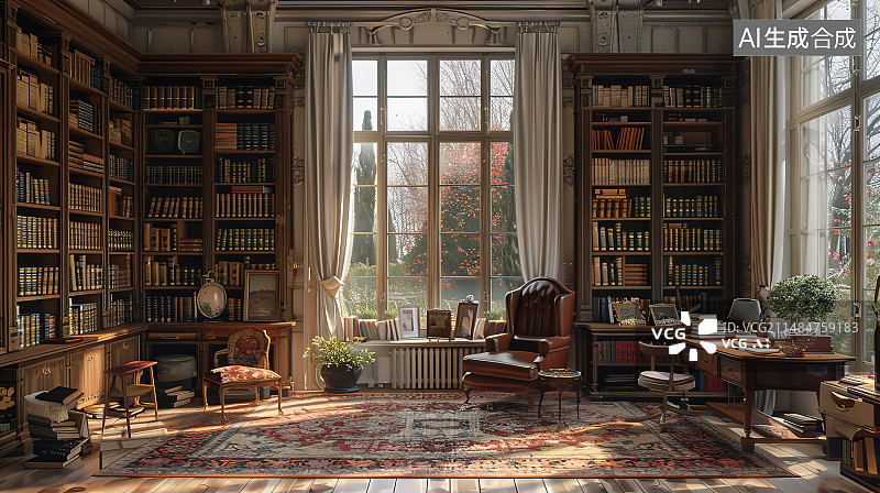 【AI数字艺术】室内装潢设计餐厅客厅书房样板房展厅会议室茶室图片素材
