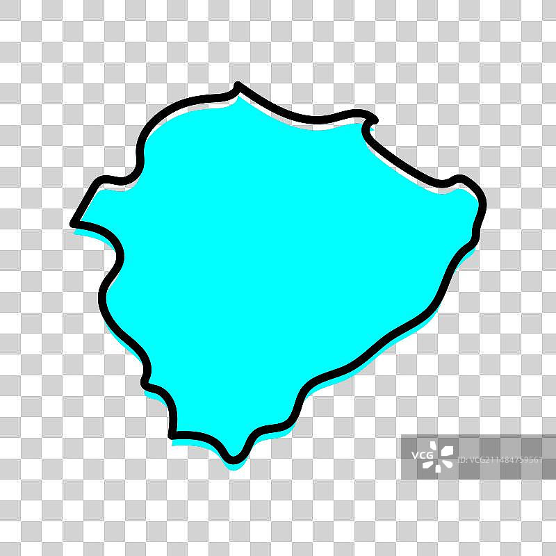 提亚雷特阿贝州阿尔及利亚地图设计图片素材