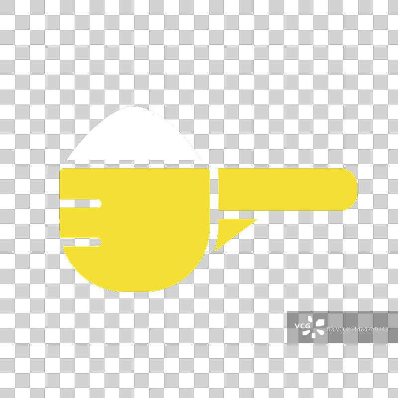 深色背景奶粉勺子图标图片素材