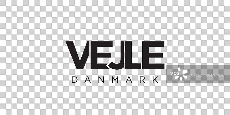 丹麦城市韦ile标志设计图片素材