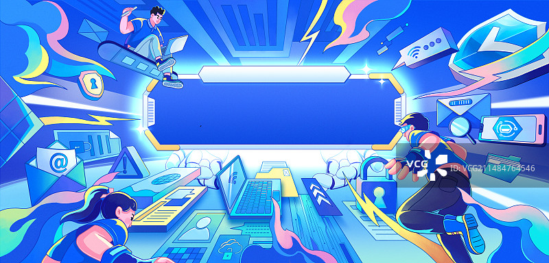 网络安全海报图片素材
