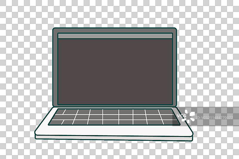 笔记本电脑手绘免扣素材图片素材