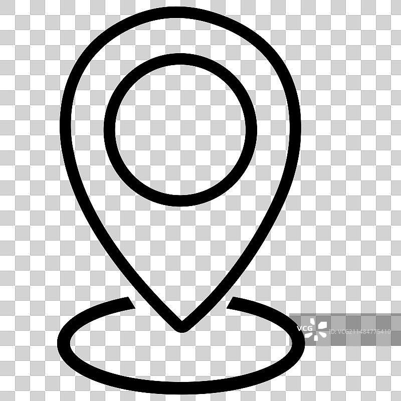 地图定位图标，现代地图标记图片素材