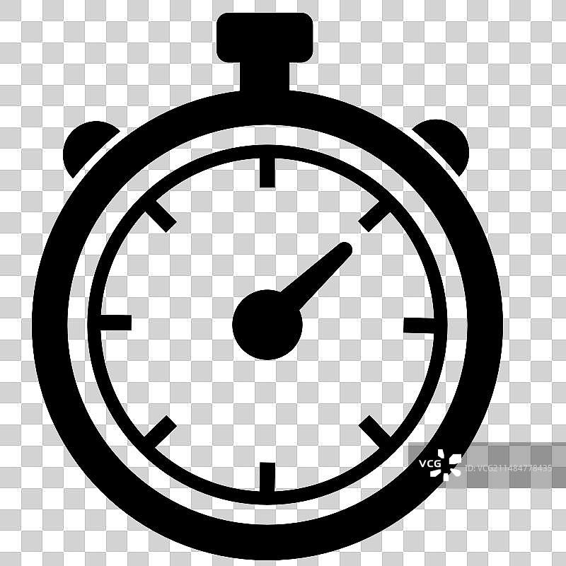 秒表图标，计时器符号轮廓图片素材