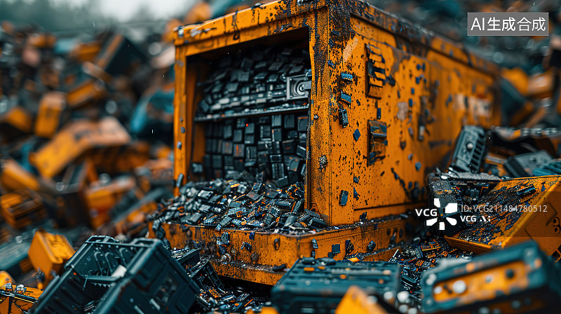 【AI数字艺术】城市建筑的高角度视图图片素材