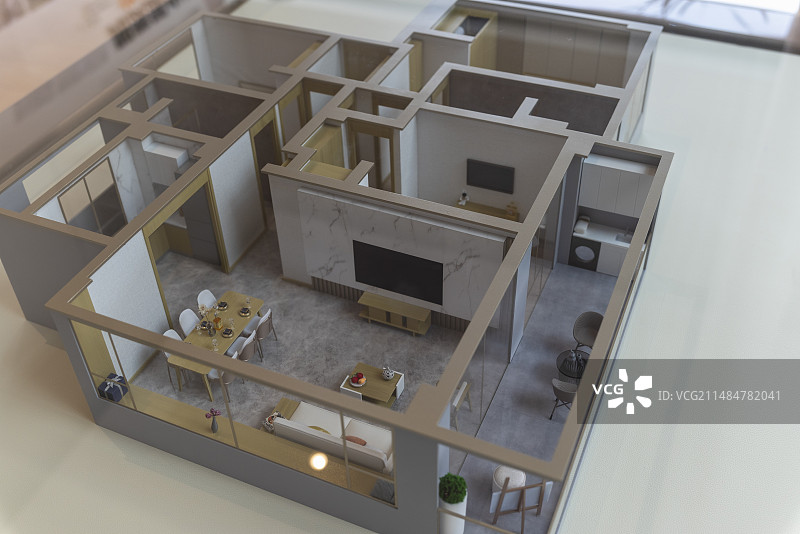 楼盘住房结构模型图片素材