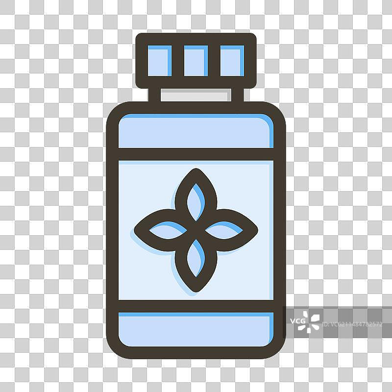 婴儿爽身粉填充图标图片素材