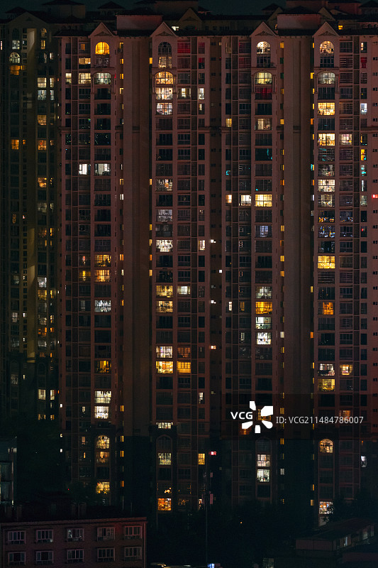 桂林临桂夜景图片素材