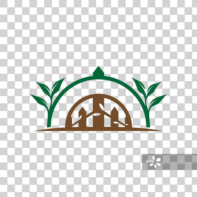 木栅栏牧场彩色logo图片素材