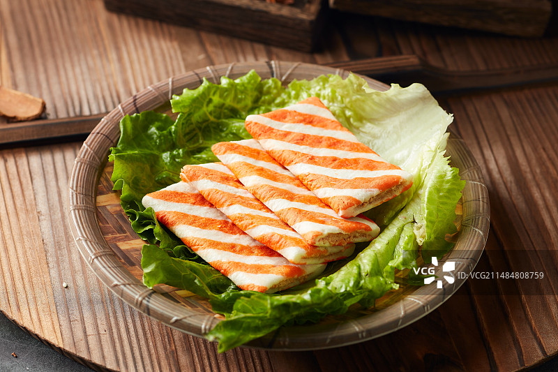 夹心蟹排图片素材