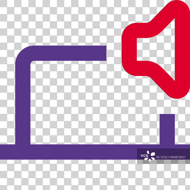 笔记本电脑上的内置扬声器，用于音频输出图片素材