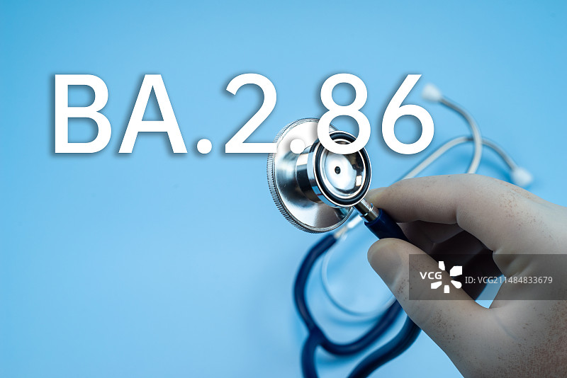 新冠变异株BA.2.86病毒概念图片素材