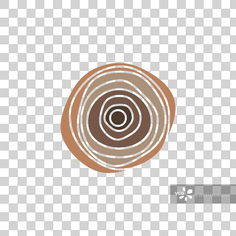 木头原木标志设计图片素材