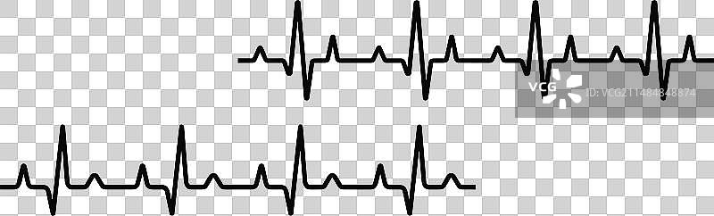 心跳线设置心跳脉冲集合图片素材