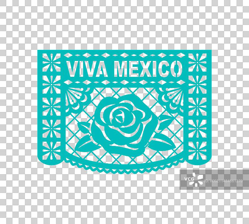 墨西哥纸花彩旗万岁墨西哥图片素材