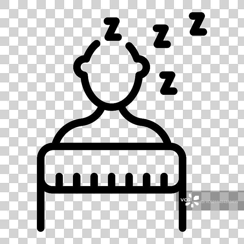 男人睡眠图标轮廓营养图片素材