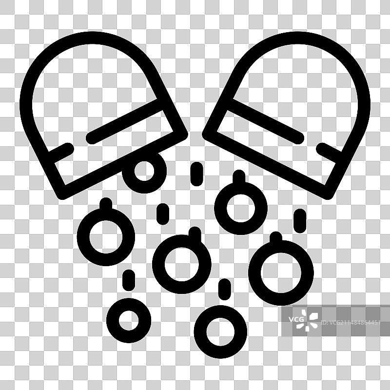 胶囊药物图标轮廓图片素材